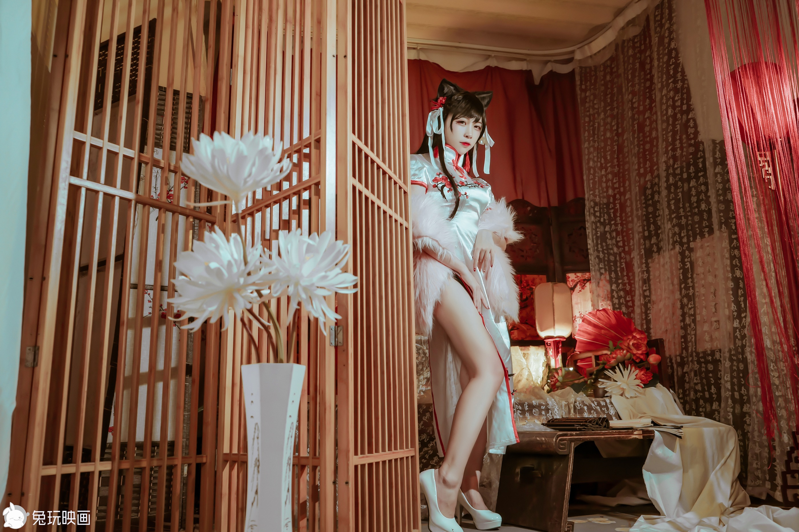 图片[1]-二佐Nisa – NO.135 兔玩映画 爱宕旗袍[27P]-XikXak